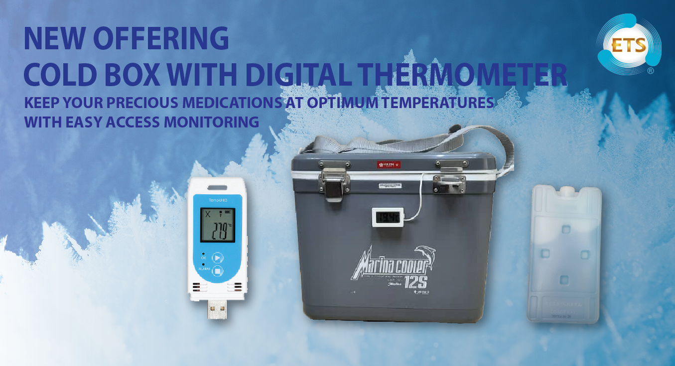 Cold Box with Digital Thermometer