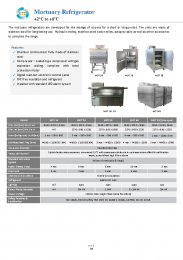 Mortuary Refrigerator (+2°C to +8°C)