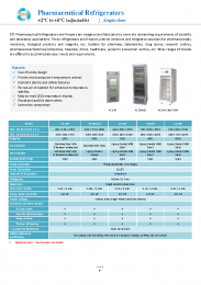 Pharmaceutical Refrigerators (+2°C to +8°C) Single Door